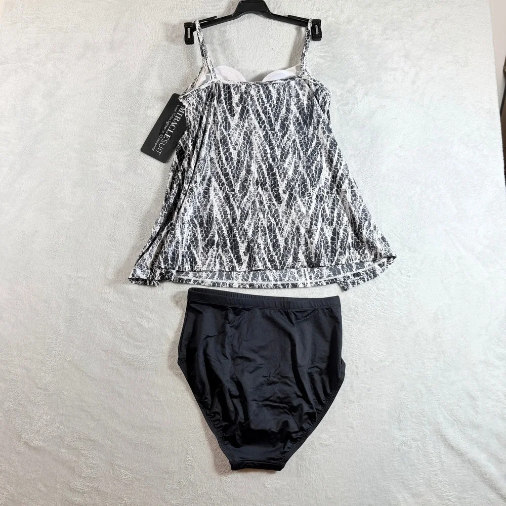 Miraclesuit Swimwear Women's Animal Print Underwire Tankini Top & Bottom Set‎ 8